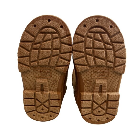 Bebe Toddler Girl's Brown Winter Boots Sz 5 - Picture 8 of 9